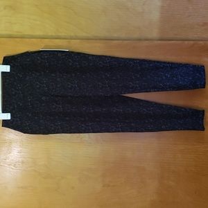 NWT RBX ACTIVE BLACK LEOPARD PRINT CUFFED LEG WITH POCKETS JOGGERS/LEGGINGS